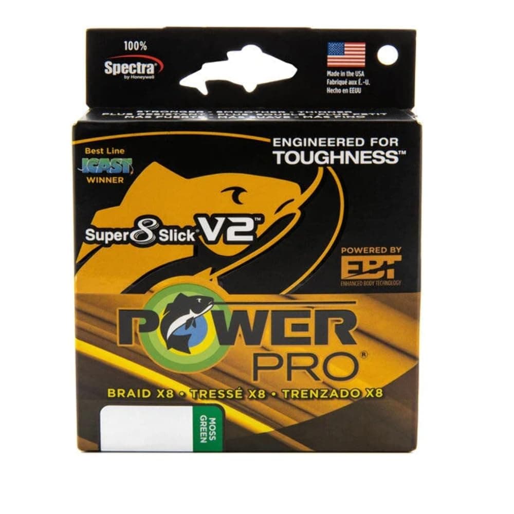 POWER PRO Super8Slick V2 Moss Green Braided Line