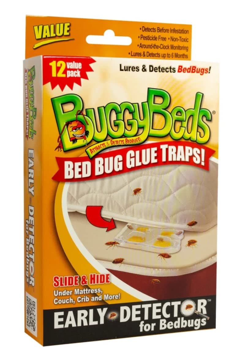 BuggyBeds® Bed Bug Glue Traps, Home, 12 Pack