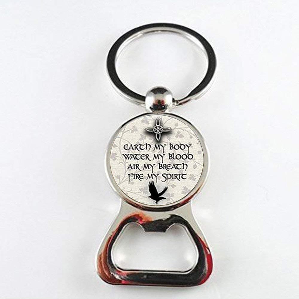 Pagan Elemental Chant Glass Dome Bottle openers Pagan Elemental Bottle openers for Men Women's Gifts