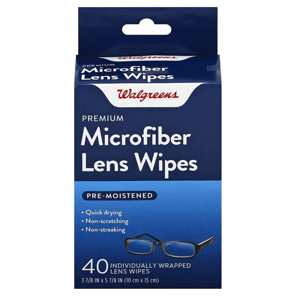 Walgreens Lens Wipes Micro Fiber 40 ea