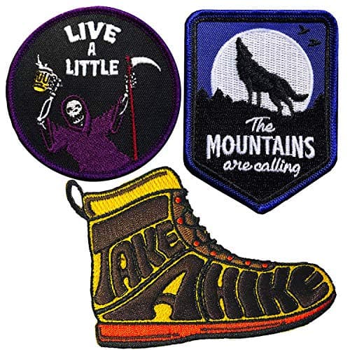 Patches (3 Pack) - Iron on Patch Set - Premium Patches for Backpacks, Jackets, Jeans, Hats