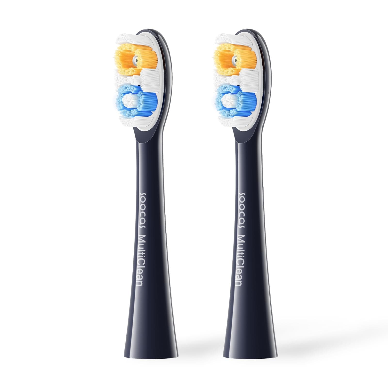 Multiclean Classic Clean Electric Toothbrush Replacement Heads, Compatible with Both NEOS II and NEOS II Ultra, 2 Brush Heads, Dark Violet