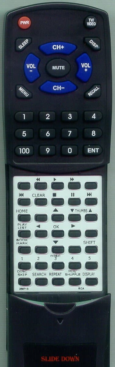 Replacement Remote Control for RCA RP8078, 256713