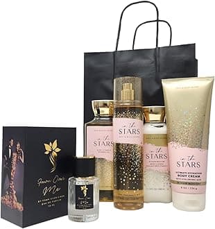 Bath And Body In The Stars Gift Bundle With Fawn Over Me Perfume And Gift Bag (Inthestars - Lotion,Gel,Mist,Cream)