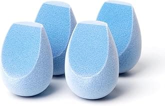 Microfiber Fusion Sponge, 4 Pcs Makeup Sponge Set, Latex-Free, Flawless Makeup Blender for Foundations, Powders and Creams