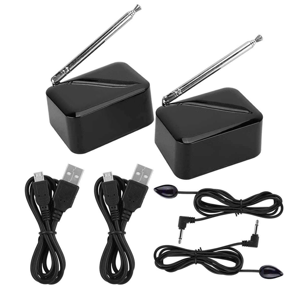 Wireless Remote Control IR Extender Repeater Transmitter Receiver Blaster Emitter USB Power Supply Battery Operated 1080P for PC DVD Sky HD Box PS3 PS4 Satellite Box