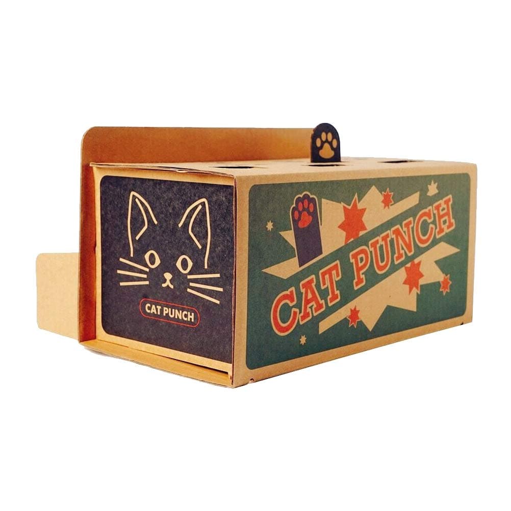 Cat Punch Scratch Pet Toy Supplies Interactive Mole Mice Game Toy DIY Mouse Puzzle for Cats Treat Exercise Cat Toy- Cat Toys