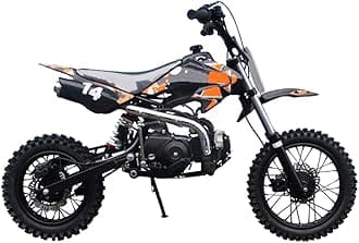 X-PRO 110cc Dirt Bike Pit Bike Kids Dirt Pitbike 110 Dirt Pit Bike (Orange)