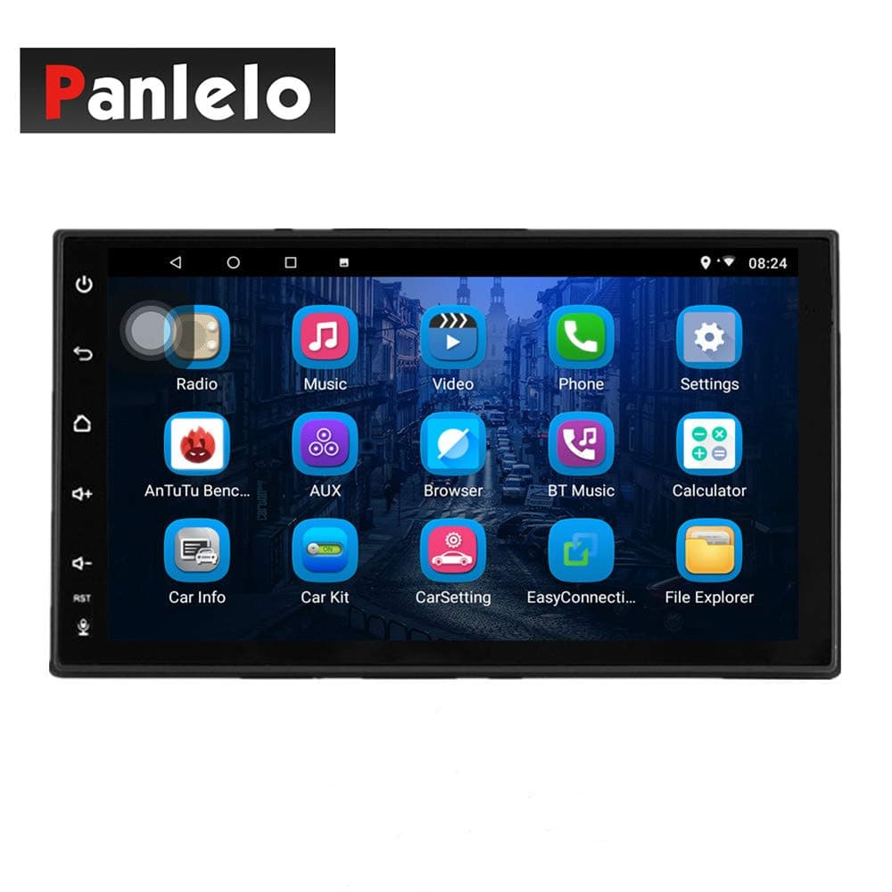 Panlelo S4 MAX Android 8.1 Car Stereo Octa Core 4GB RAM 32GB ROM GPS Navigation AM FM RDS Auto Radio 2 Din 7 Inch 1080P Video BT SWC