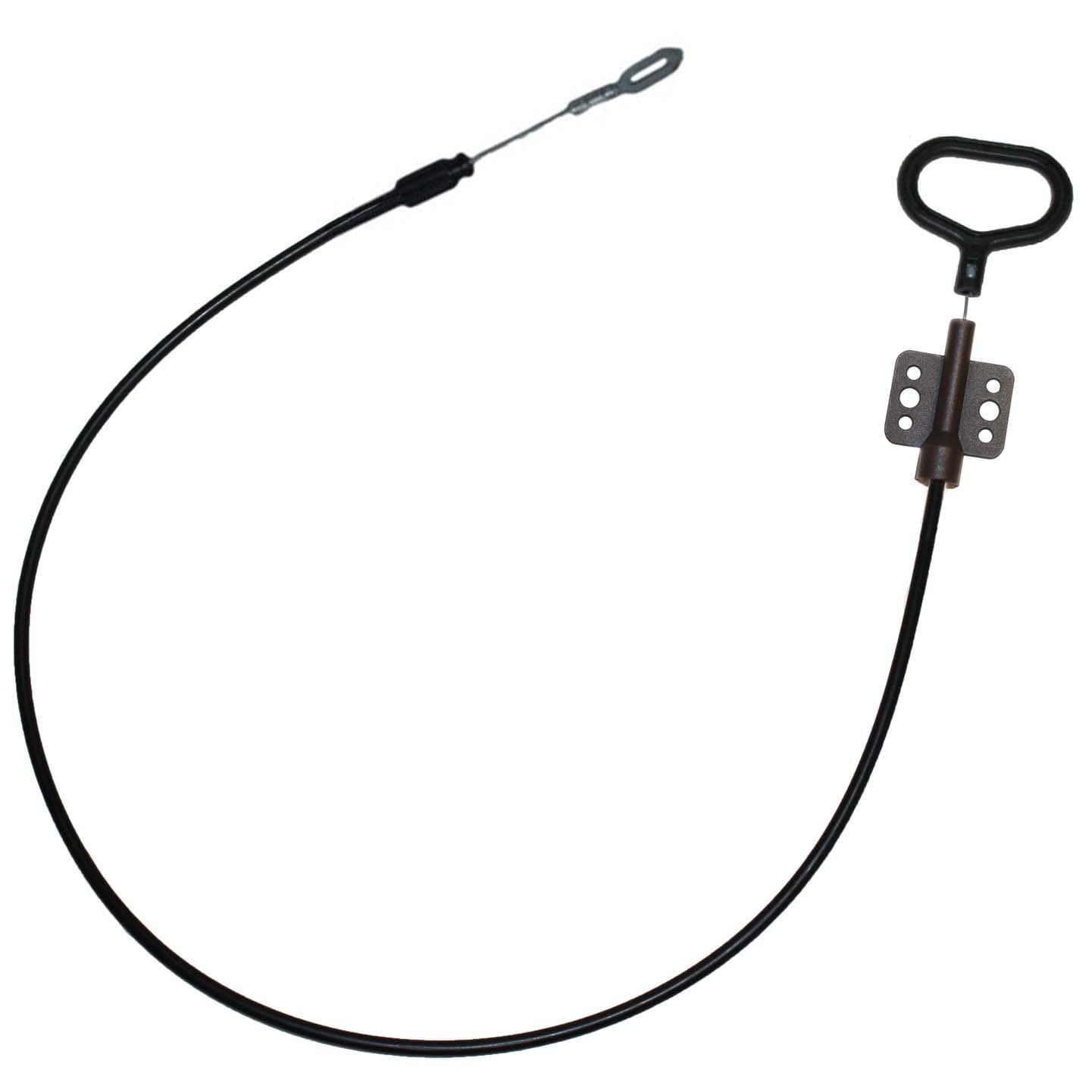Black Recliner Cable with Release Handle for Lane and Action Furniture - Exposed Cable Length: 2.5". - O Shape Tip