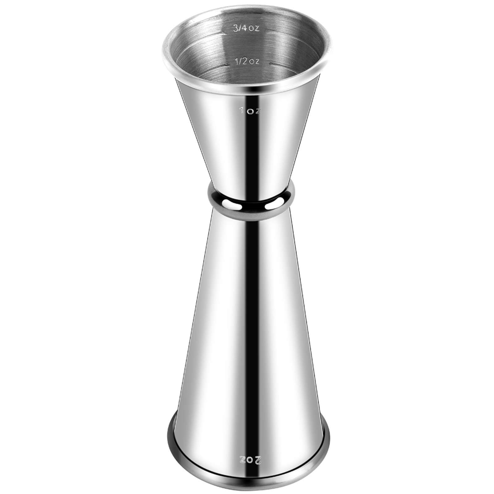 Jigger for Bartending, Double Cocktail Jigger Japanese Premium 304 Stainless Steel Jigger 2 OZ 1 OZ with Measurements Inside