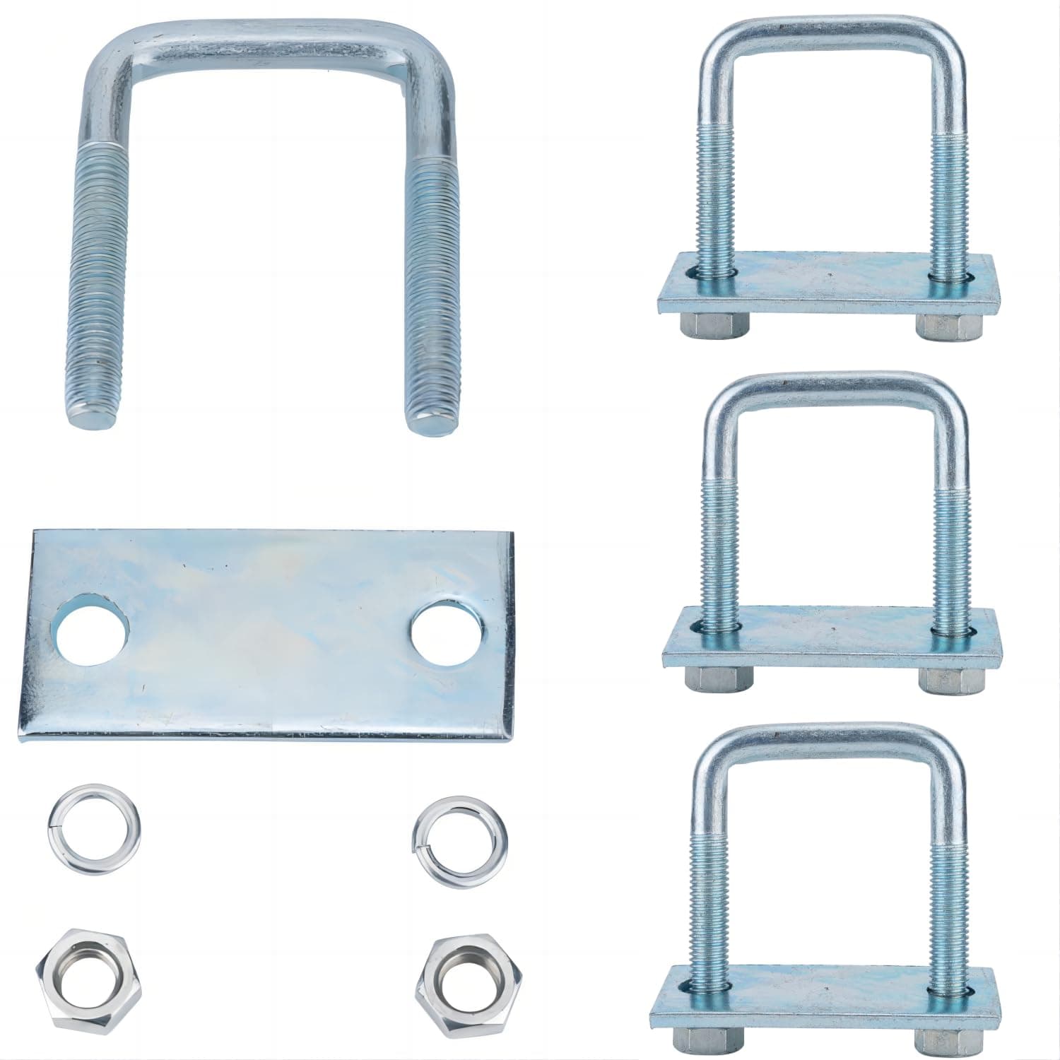 Leaf Spring Clamp Kit, Fits Up To 1-3/4 Inch Wide Leaf Springs, Locks Springs Together for Stabilizing, Better Axle Torque Control, 4 Pack