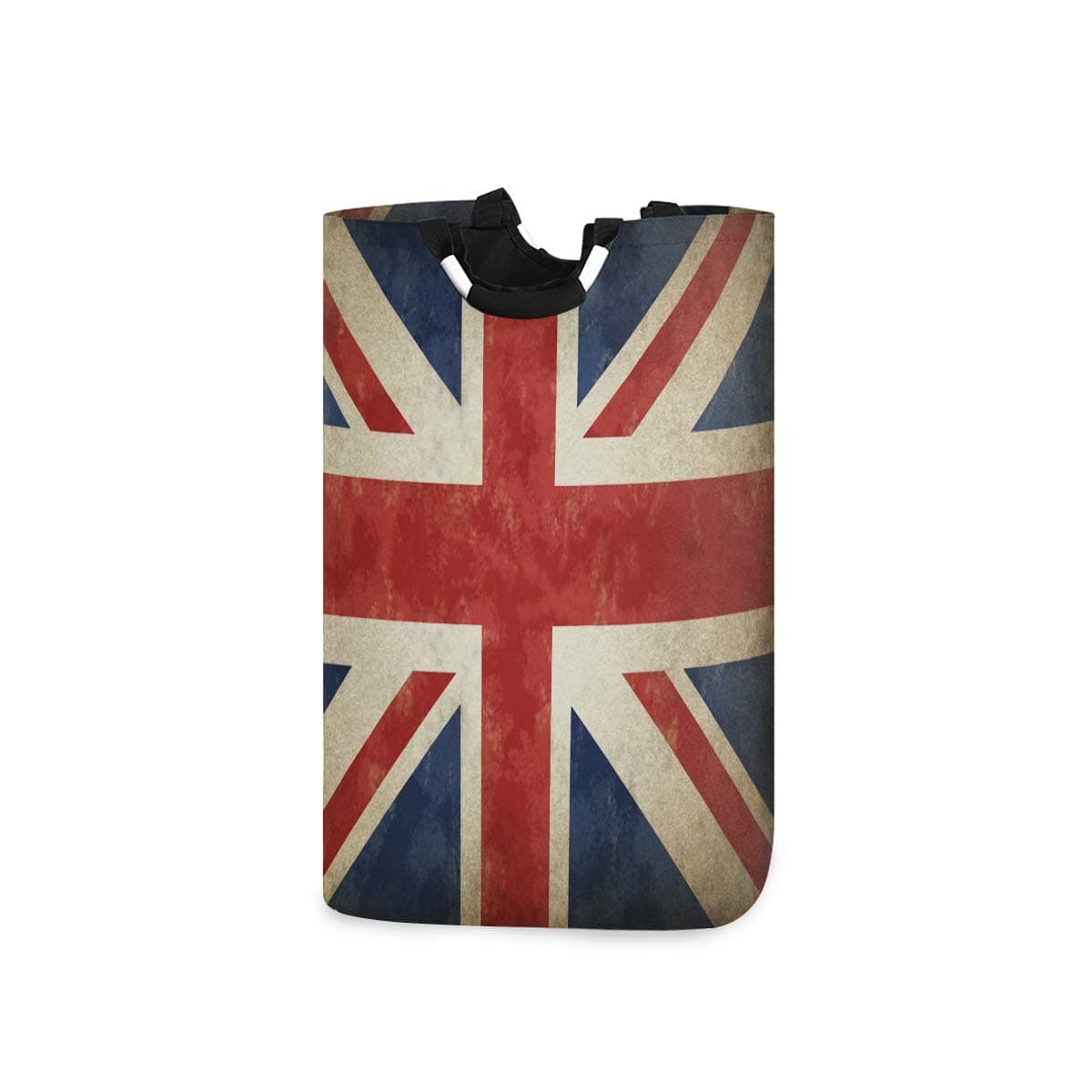 22.7"(H) Collapsible Laundry Hamper British Union Jack Laundry Basket Organizer Large with Handle Foldable Clothes Hamper