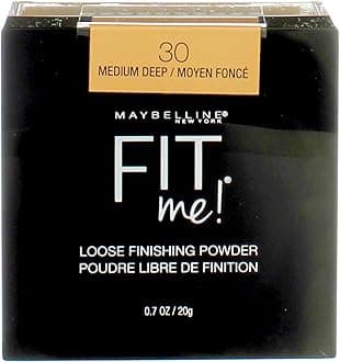 Maybelline Fit Me Loose Finishing Powder, 30 Medium Deep, 0.7 oz (Pack of 2)
