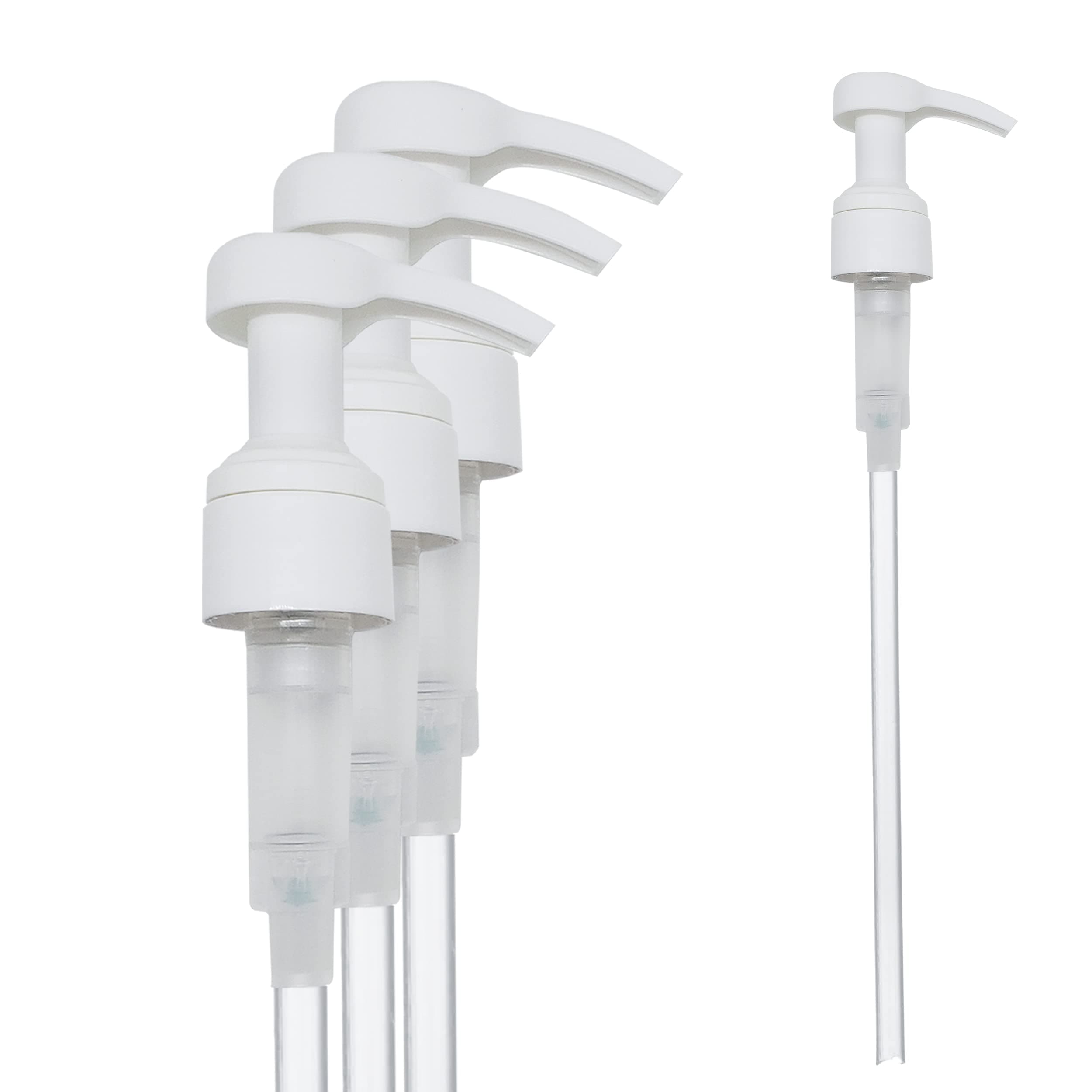 Pump Dispenser (4 Pack) New & Improved 4 cc Output with Each Pumping (Versus 2 cc in Others),Easy to Handle Fits 33 oz Bottles