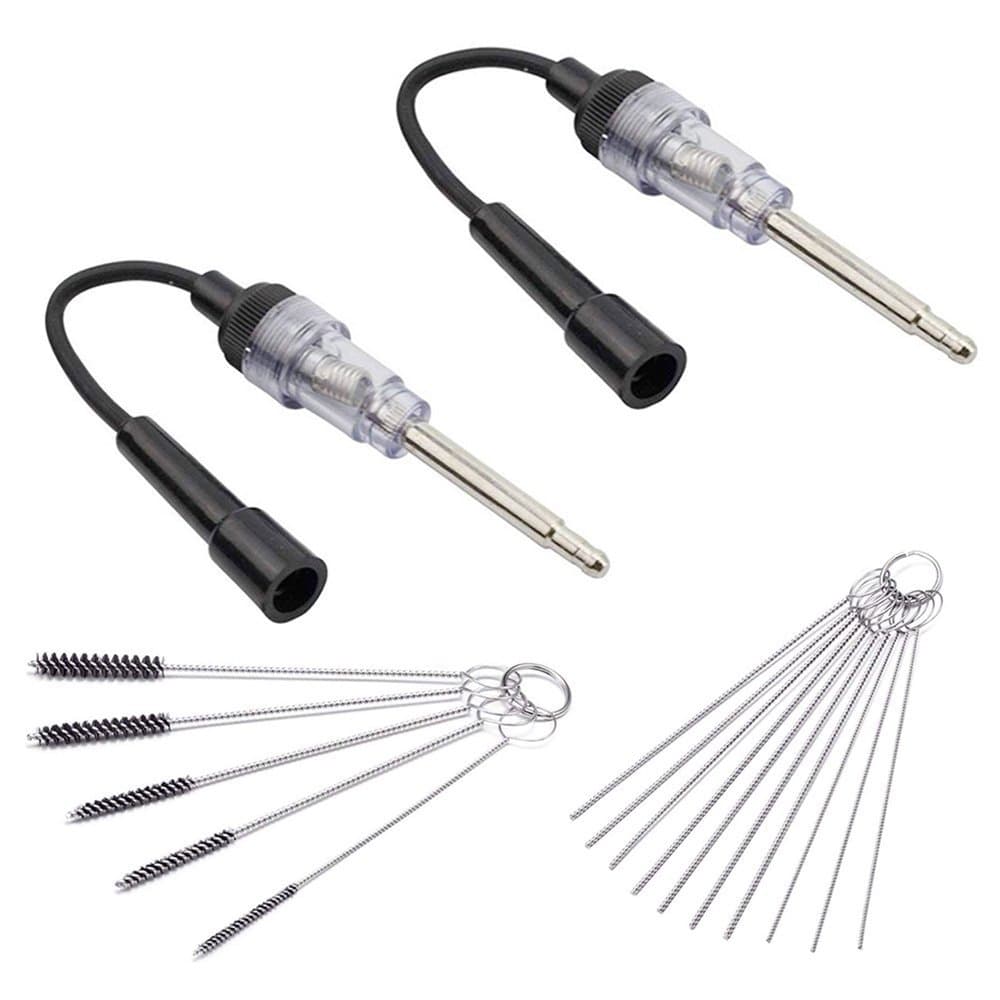 Morange in-Line Spark Plug Engine Ignition Tester with Carb Carburetor Cleaner Kit, 6-12V Pick Up Coil Armature Diagnostic Detector Tool for Automotive Car Lawnmower Internal External Engine