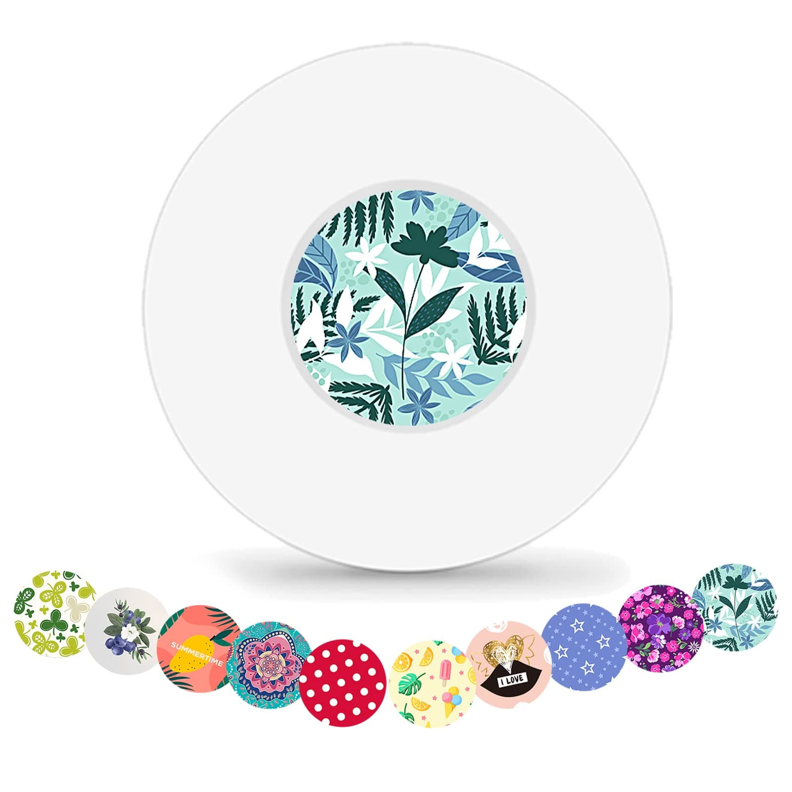 OBUZOO Libre 2 Sensor Covers & Free-Style Stickers Sets for Libre 2 Sensor,Hypoallergenic Transparent Adhesive Patches,Waterproof & Breatheable for 14 Days Sensor Patches,Without Hole,Total 40Pack