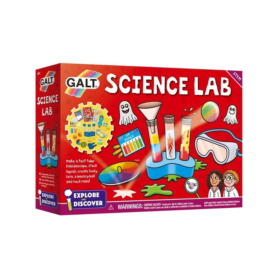 Science Lab - Explore and Discover Science Kit for Kids, Childrens Craft Set - 20 Fun STEM Science Experiments and Guide Book - Make a Kaleidoscope, Lava, Bouncy Ball and More - For Ages 6 Plus