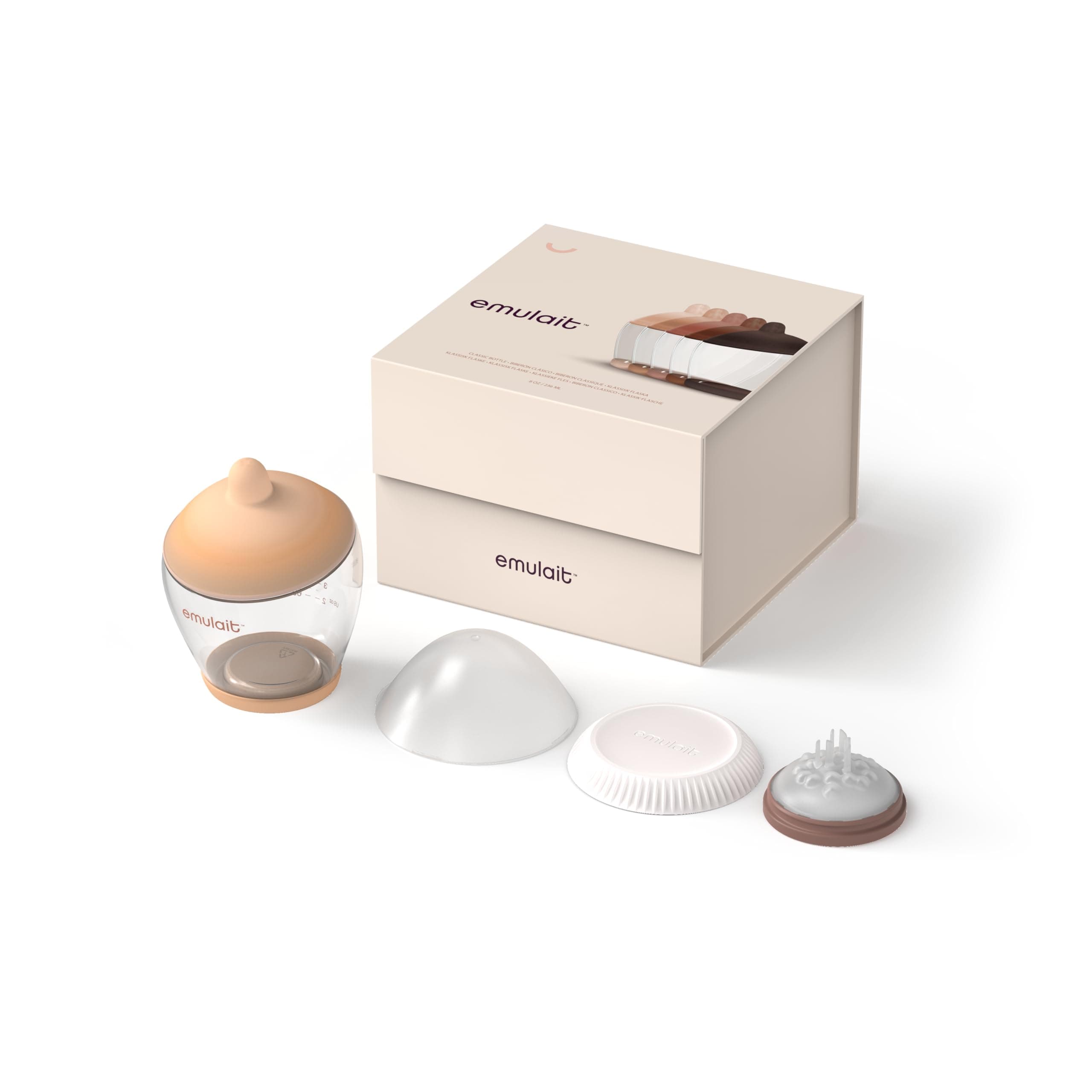 Classic Baby Bottle - Light - Shape 1- Responsive Flow Valve