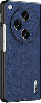 Flip Flip Phone Case Compatible with OnePlus Open,Compatible with OnePlus Open CPH2551 Case,Ultra-Thin Drop-Proof PC Hard Case Compatible with Oppo Find N3 5G CPH2499 Case Cover Blue