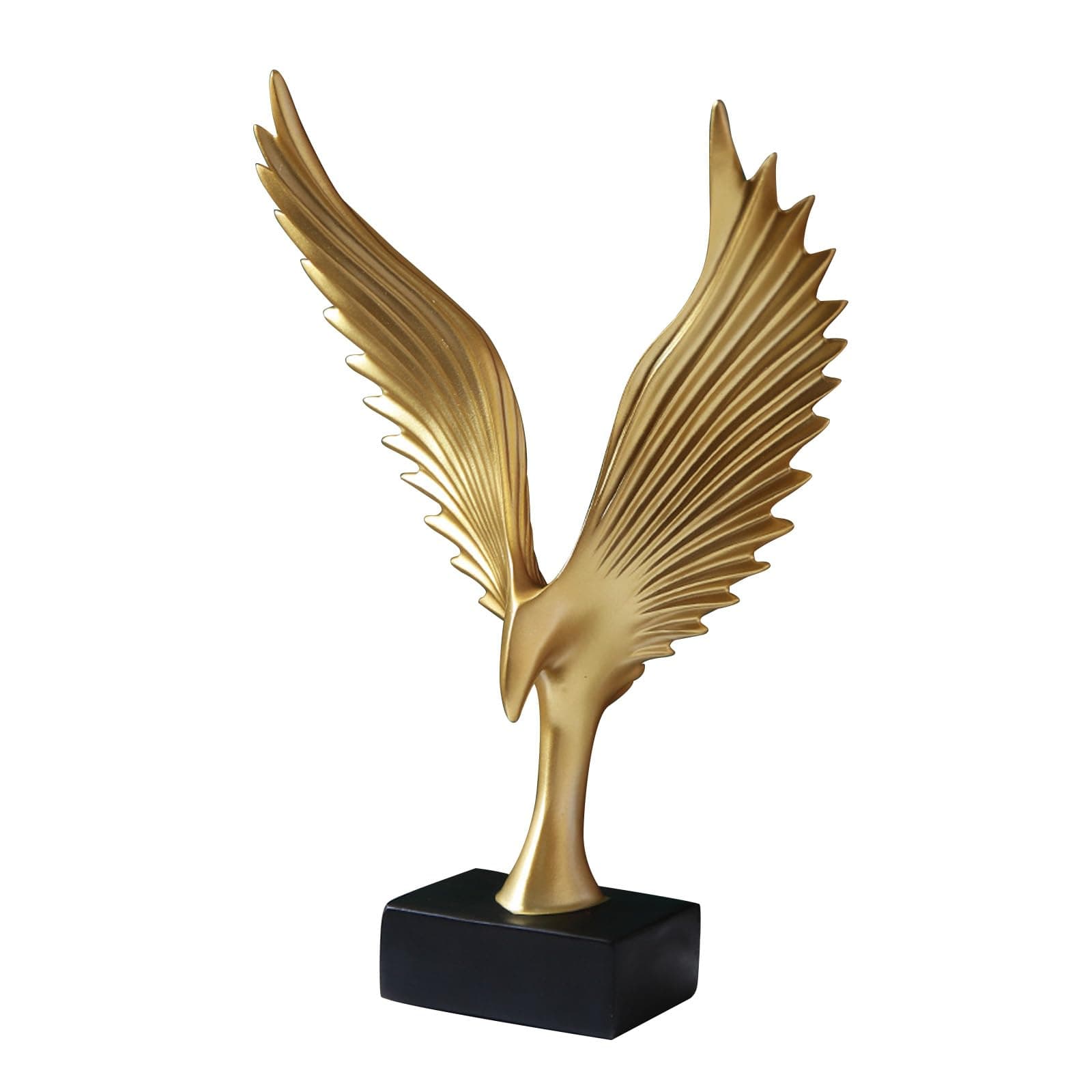 Eagle Statue Decoration, Eagle Sculpture Modern Home, Office Figurine Decor Desktop Decoration, Modern Ornament For Home,Study,Living Room,Office, Art Gifts (Gold)
