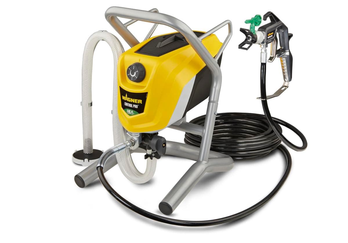 Wagner Airless ControlPro 250 M Paint Sprayer for Wall and Ceiling/Wood and Metal paint - interior and exterior usage, covers 15 m² in 3 min, 200 bar, adjustable spray pressure, 9 m hose