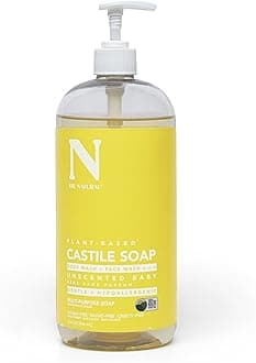 Dr. Natural's Unscented Baby Castile Soap-32oz