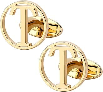 GWD Cufflinks for Men Classic Tuxedo Shirt Wedding Cuff Links Personalized Initials A-Z Gift