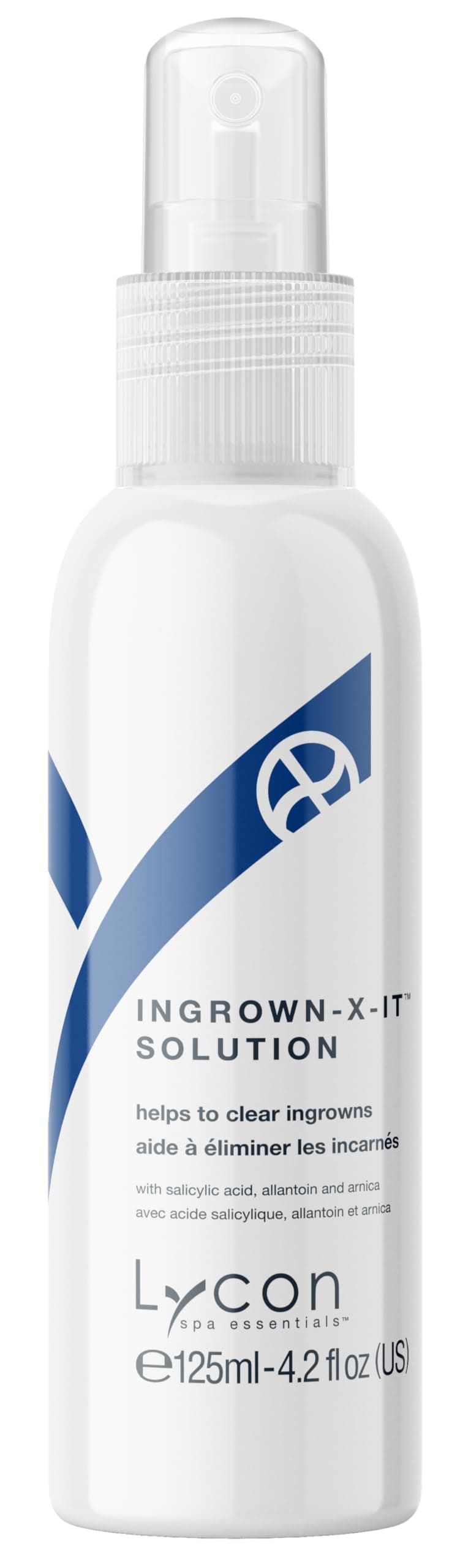 Lycon Ingrown-X-It Solution, Ingrown Hair Serum Spray Gently Soothes After Waxing, Shaving, and More, 4.2 oz