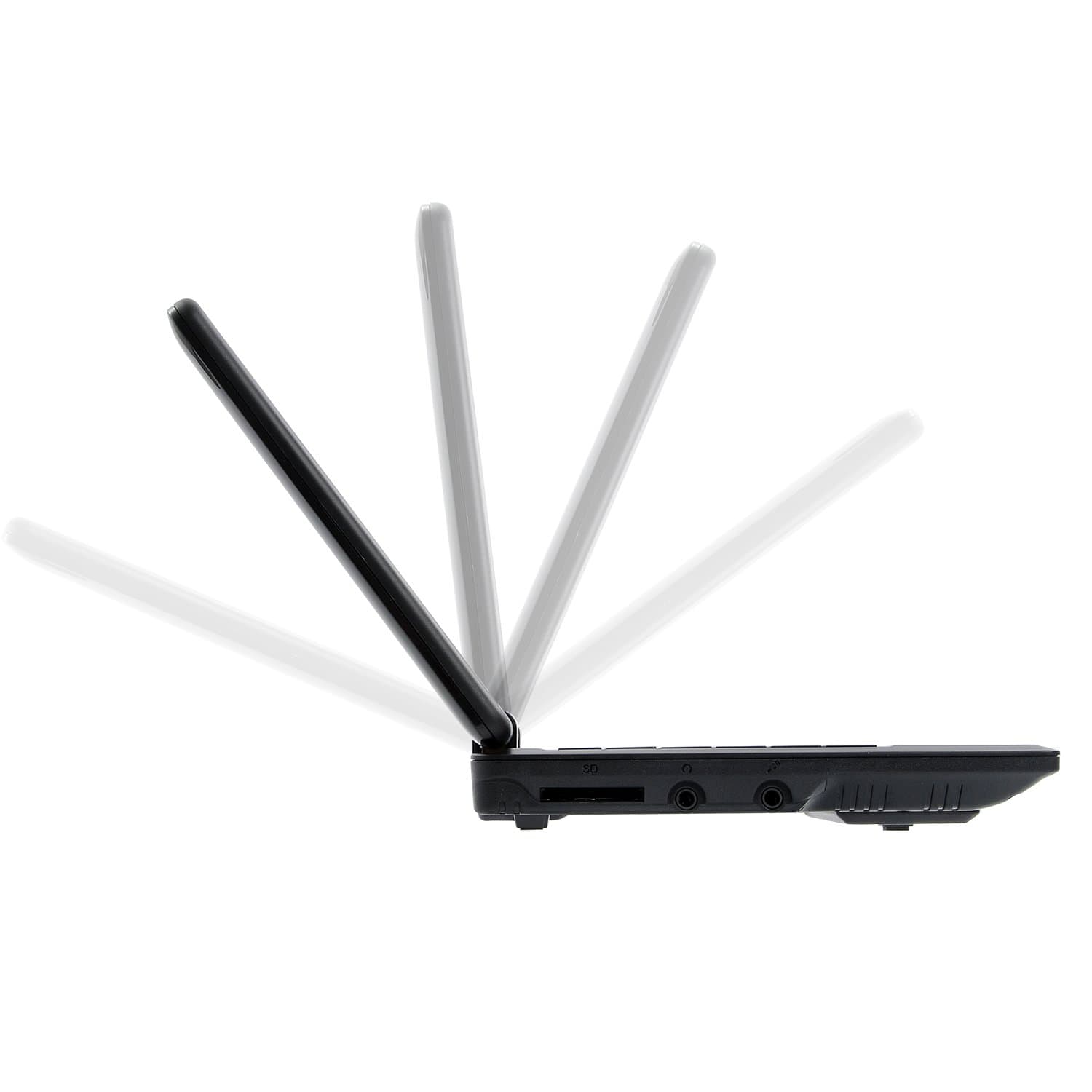 Bigmachine 7 Inch Portable Mini Computer Laptop PC Netbook for kids Android 12 Quad Core 32GB WIFI Built In Camera Netflix YouTube Flash Player (Black)