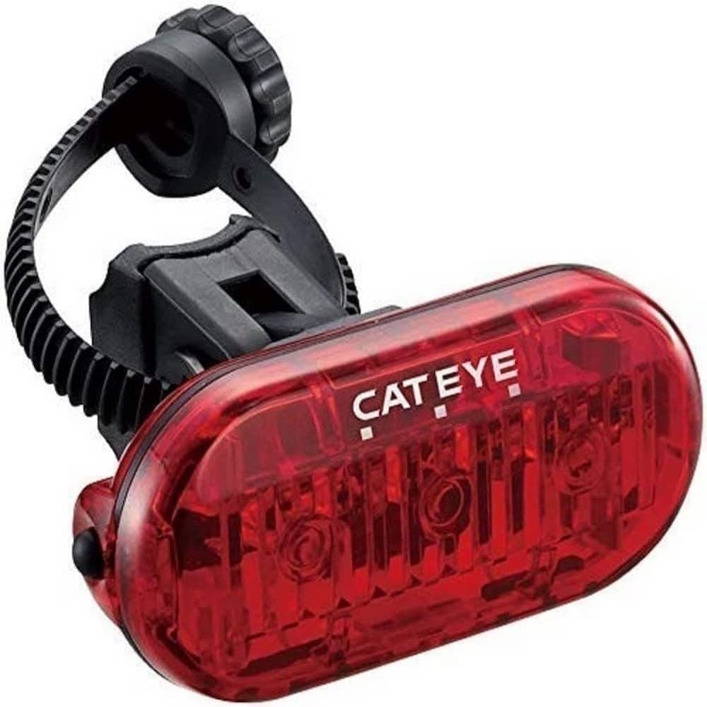 CatEye Red Bicycle Light, IPX6 Water Resistant, Handlebar Mount, 1 Setting