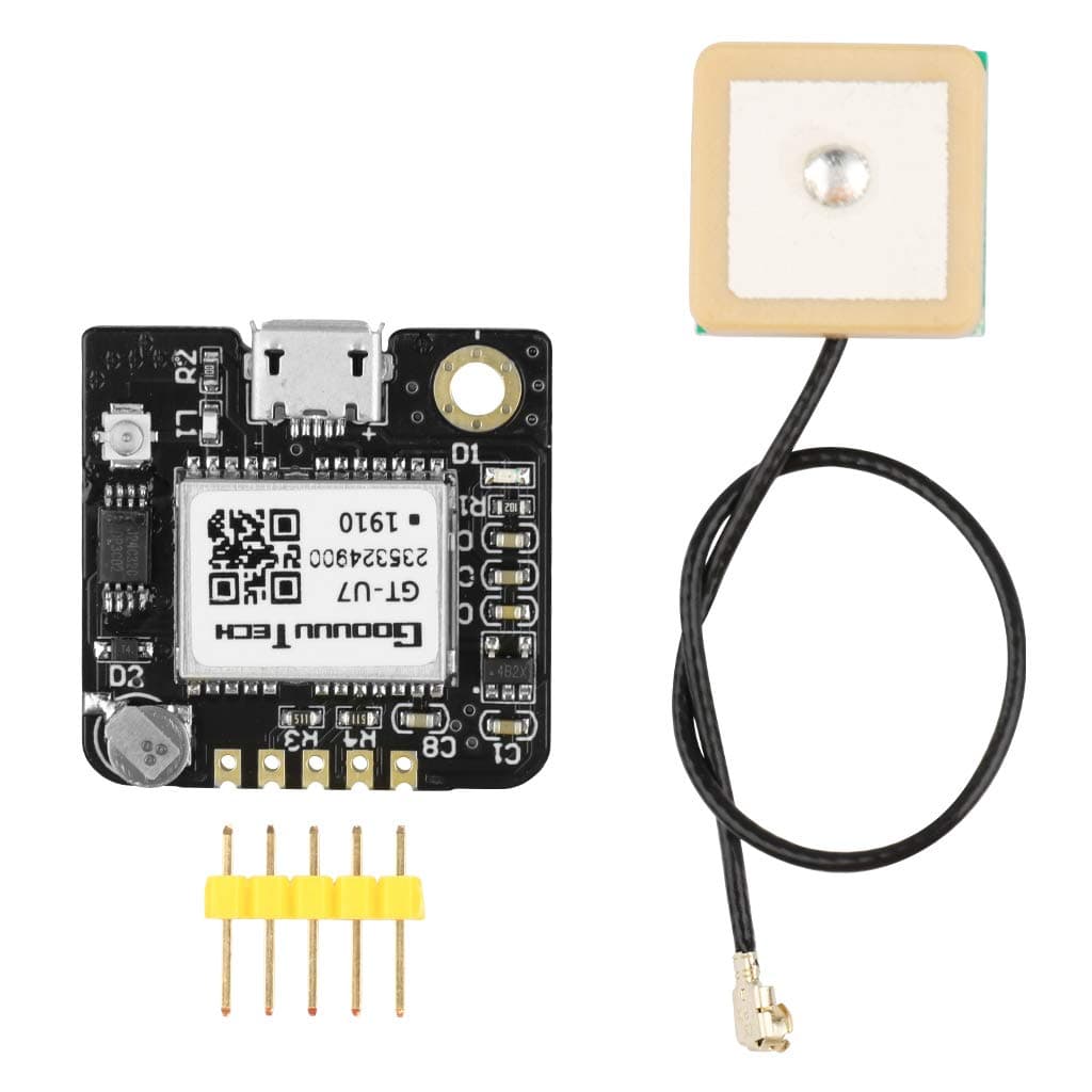GPS Module Receiver NEO-6M Navigation Satellite Positioning Compatible With 51 Microcontroller STM32 Arduino UNO R3 - High Sensitivity Antenna Included