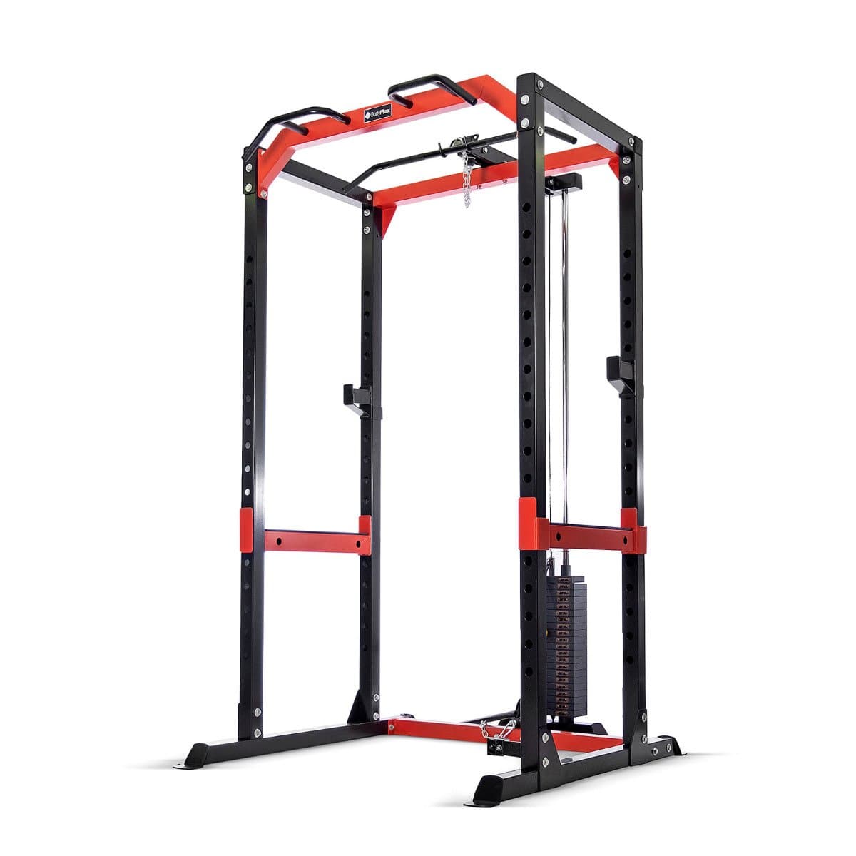 Bodymax CF475 Heavy Power Rack System with Lat/Low Pulley and 95Kg Selectorised Weight Stack