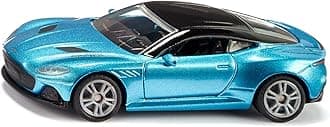 siku 1582 Aston Martin DBS Superleggera Metal Plastic Blue Open Doors Rubber Tyre Sports Rims