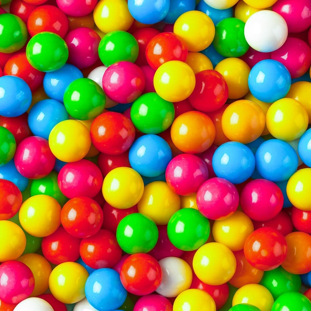 Gumball Machine Refill Pack | Bubblegum Balls │ 1 Kilo Bulk Bag │ 1KG │ Assorted Sweet Pick and Mix for Parties, Gifts, and Sharing.