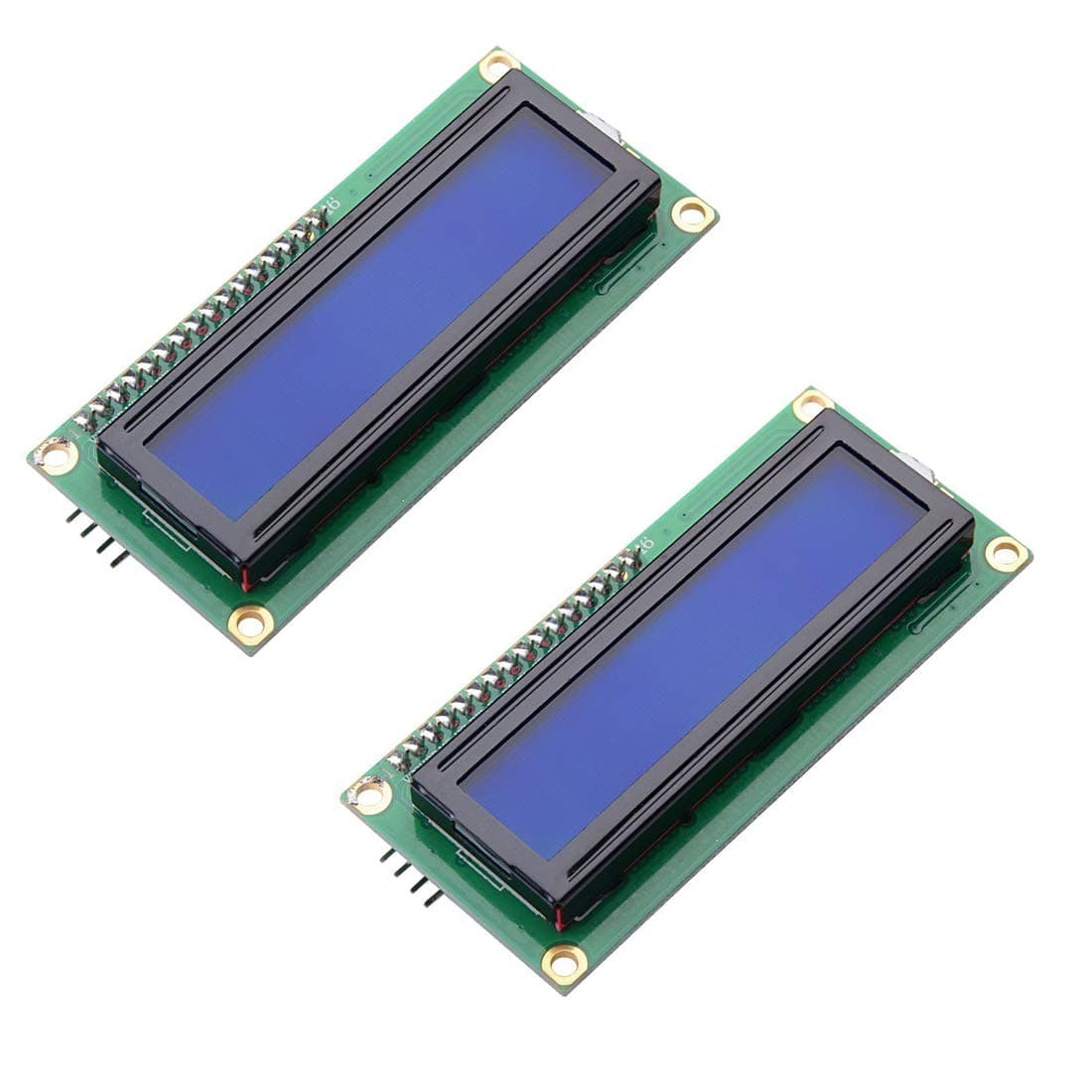 HiLetgo2pcs IIC/I2C/TWI/SPI Serial Interface 1602 LCD Display Module with Blue Backlight Controller Character for Arduino Uno R3 Mega 2560