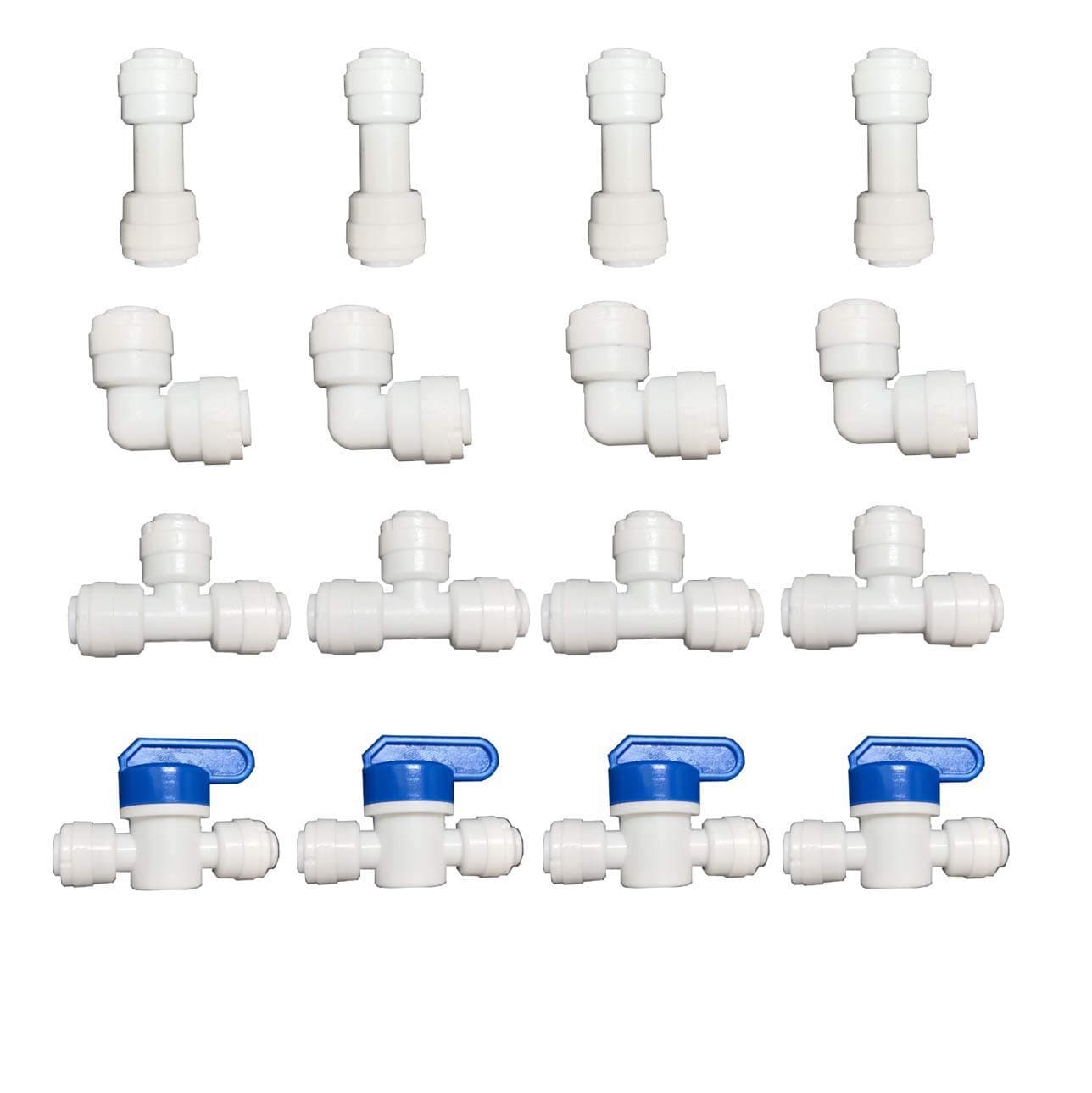 YZM 3/8" OD Quick Connect Push In to Connect Water Tube Fitting (3/8" quick conncet)