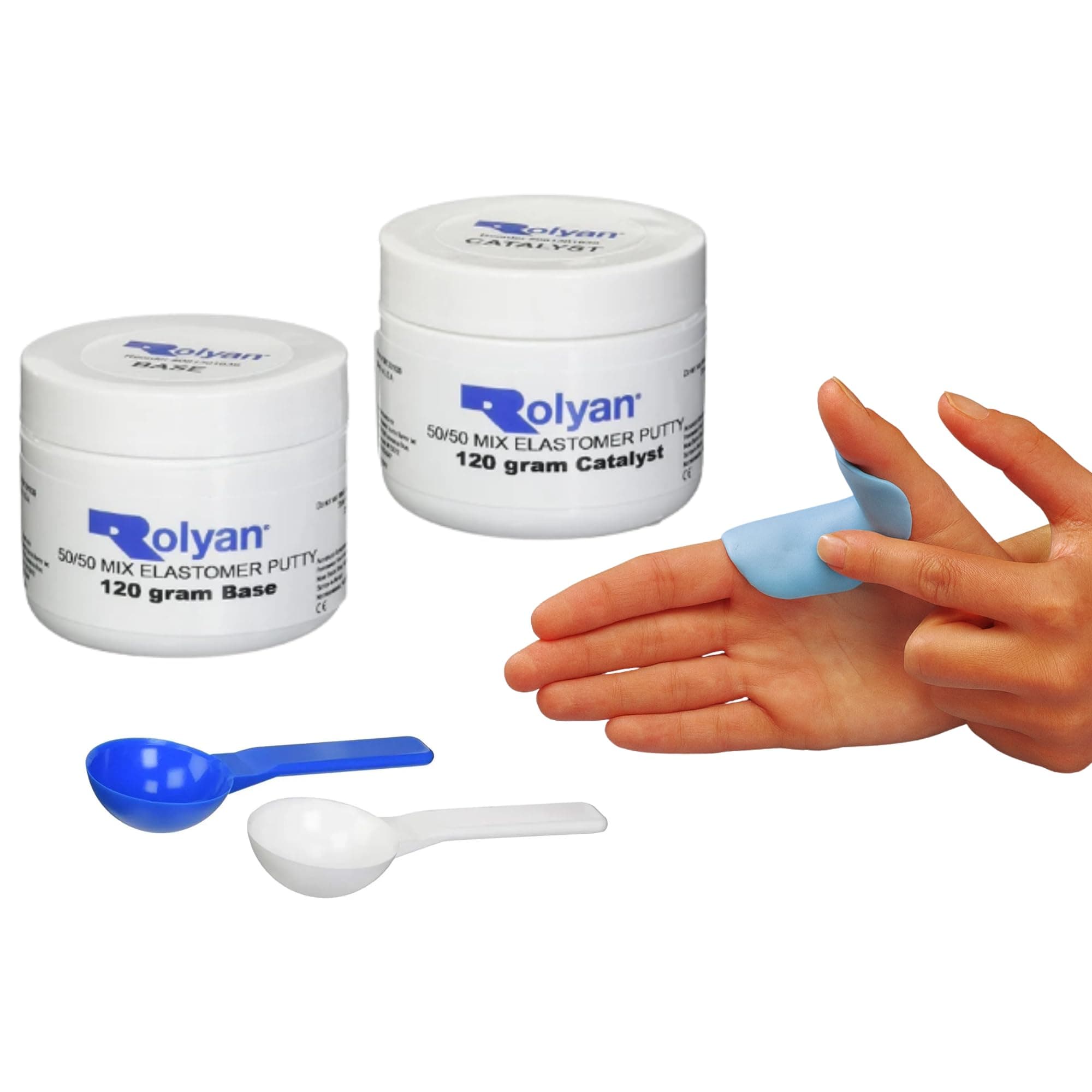 Rolyan 50/50 Mix Elastomer Putty, 8.47 oz, Non-Latex, Occupational Therapy Putty for Custom Splints, Adaptive Grips, Reduce Scar Appearance, Pliable, Hand Therapy, Dishwasher Safe