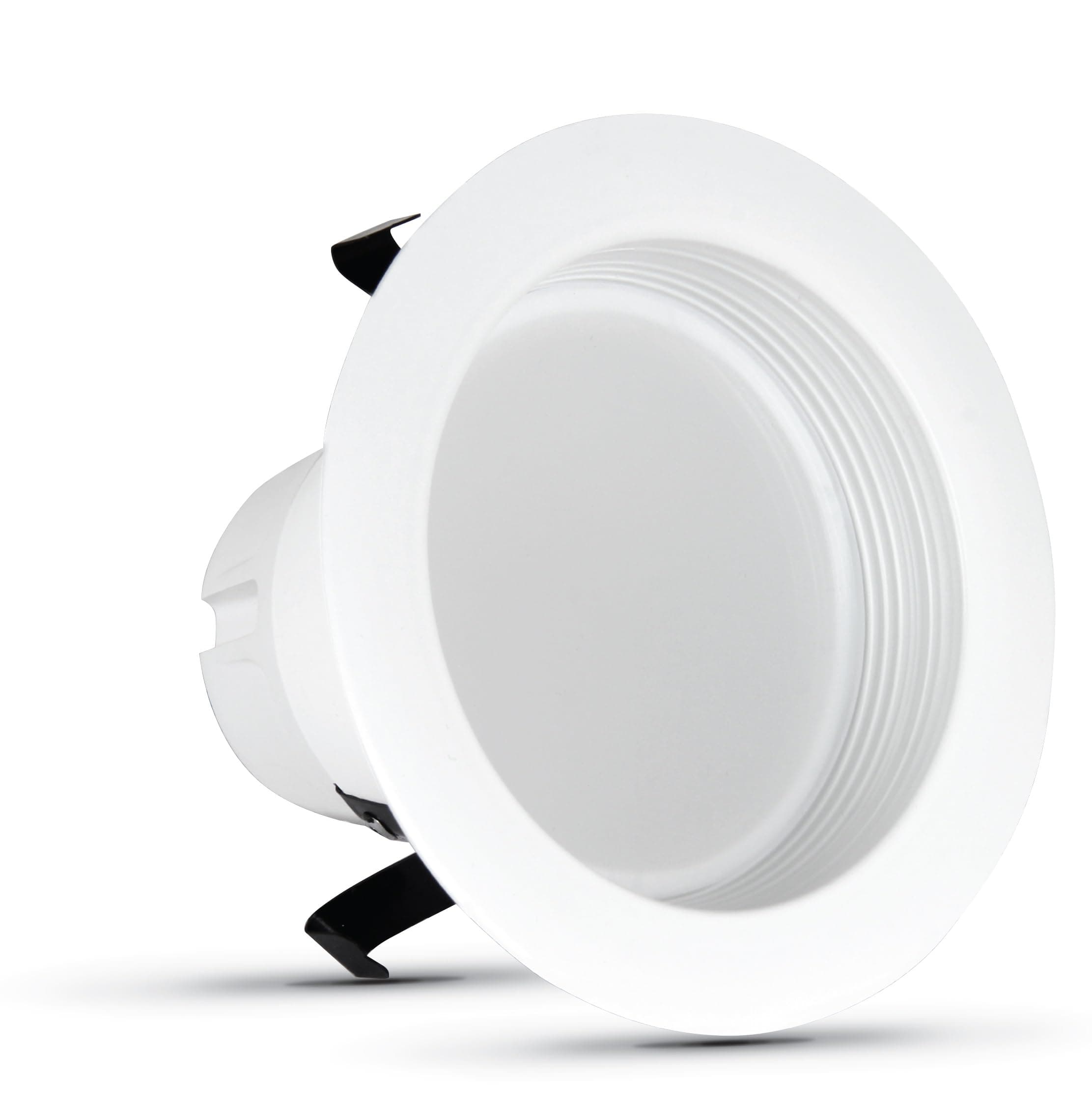 4 inch LED Recessed Downlight - Baffle Trim - Standard E26 Adapter - 2700K Soft White - Dimmable- 50W Equivalent - 45 Year Life - 650 Lumen, 6-Pack, LEDR4B/927CA/MP/6