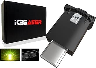 ICBEAMER Type C Adapters USB Atmosphere LED Light 1-Pack (Yellow) | Smart Interface Plug-in Miniature LED Night Light for Car, Trunk, Van, Pickup, Perfect for Ambiance