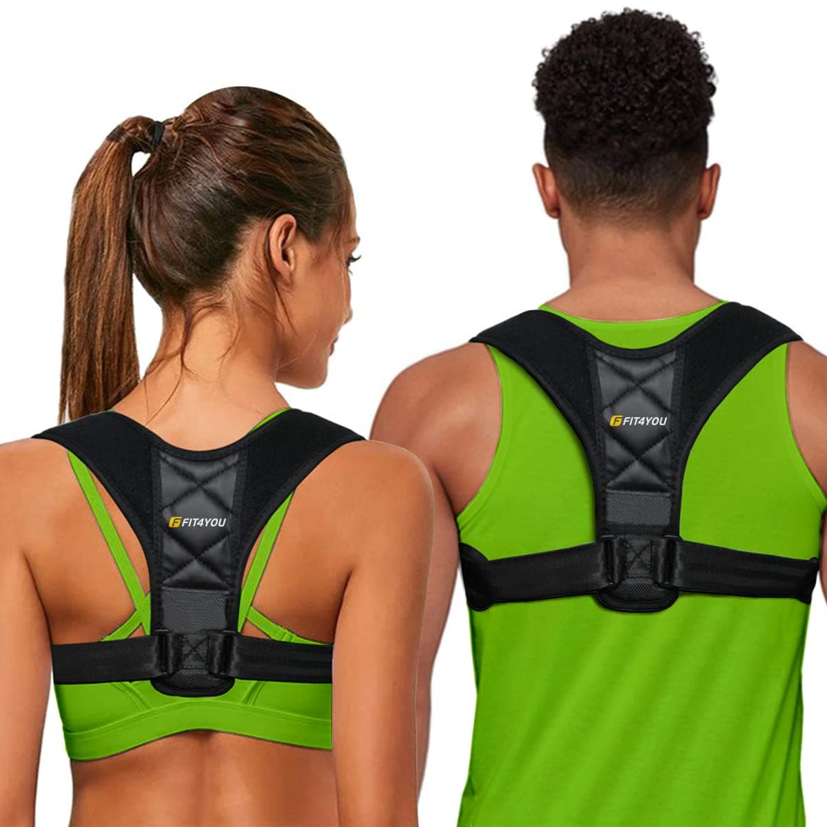 Posture Corrector for Women and Men - Invisible & Adjustable Upper Back Brace for Clavicle Support - Effective Straightener and Providing Pain Relief from Neck, Back, Shoulder (universal) (universal)