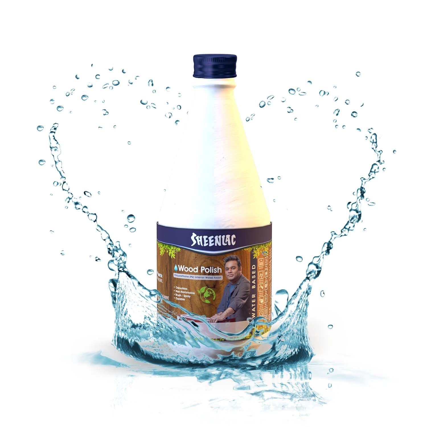 - Water Based Interior Wood Polish | Odorless, Non-Flammable | Quick Dry Varnish | 100% Lead-Free | High Water Resistance | Eco-Friendly Polish for all Furniture - Matt Finish 500ml