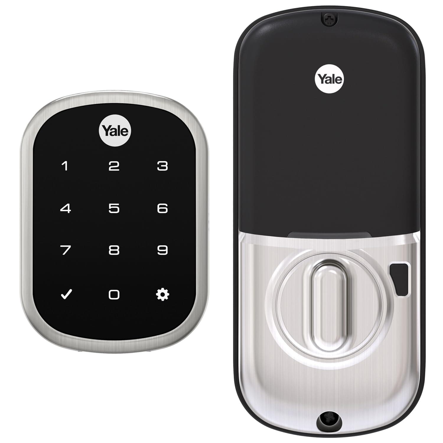 Security Deadbolt Lock SL with Z-Wave, Satin Nickel Keyless Entry Door Lock with Electronic Touchscreen Keypad for Code, ‎YRD256-ZW2-619