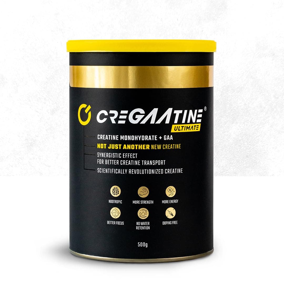 Ultimate | 50% Higher Dosage in Bulk Pack | Micronized Creatine Monohydrate + GAA | Advanced Strength & Focus | No Water Retention | Boosts Muscle Growth & Energy | 500g, 166 Servings