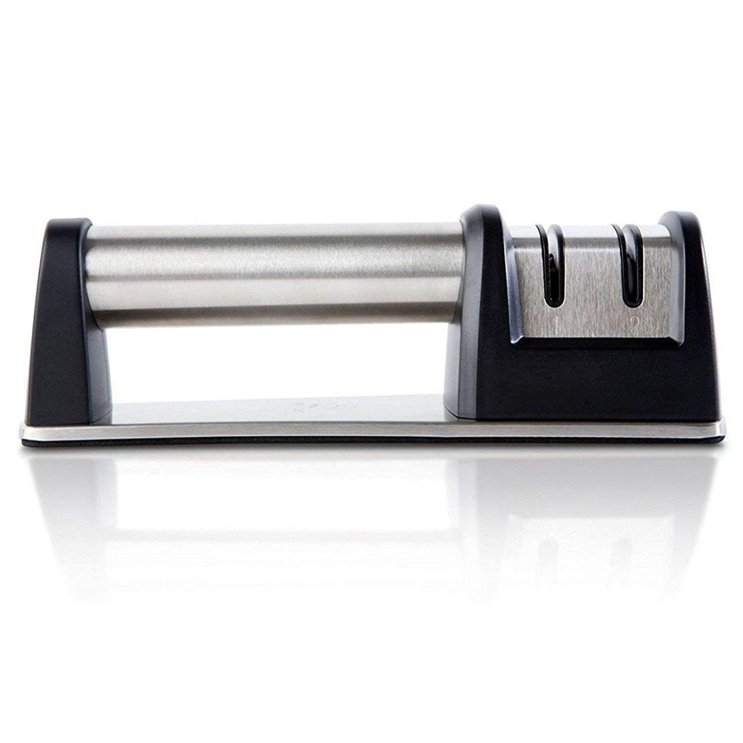 ZOG Knife Sharpener Professional Diamond and Ceramic 2 Stage with Strong Sucking Disc for Coarse and Fine Sharpening