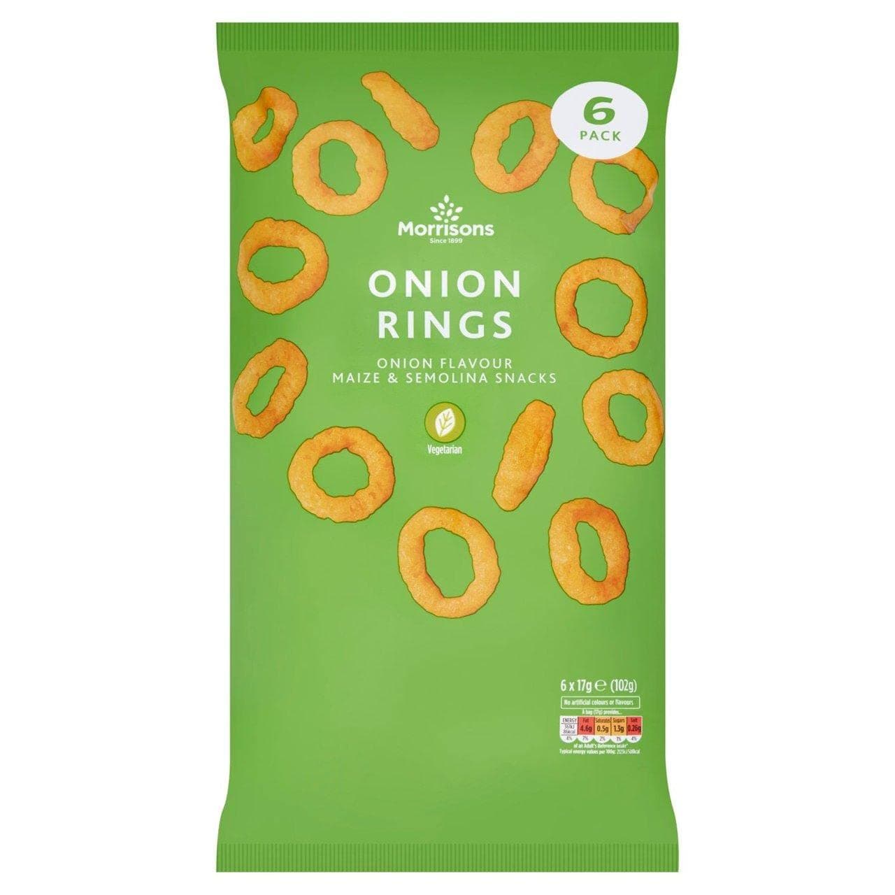 Morrisons Onion Rings, 6 x 17g