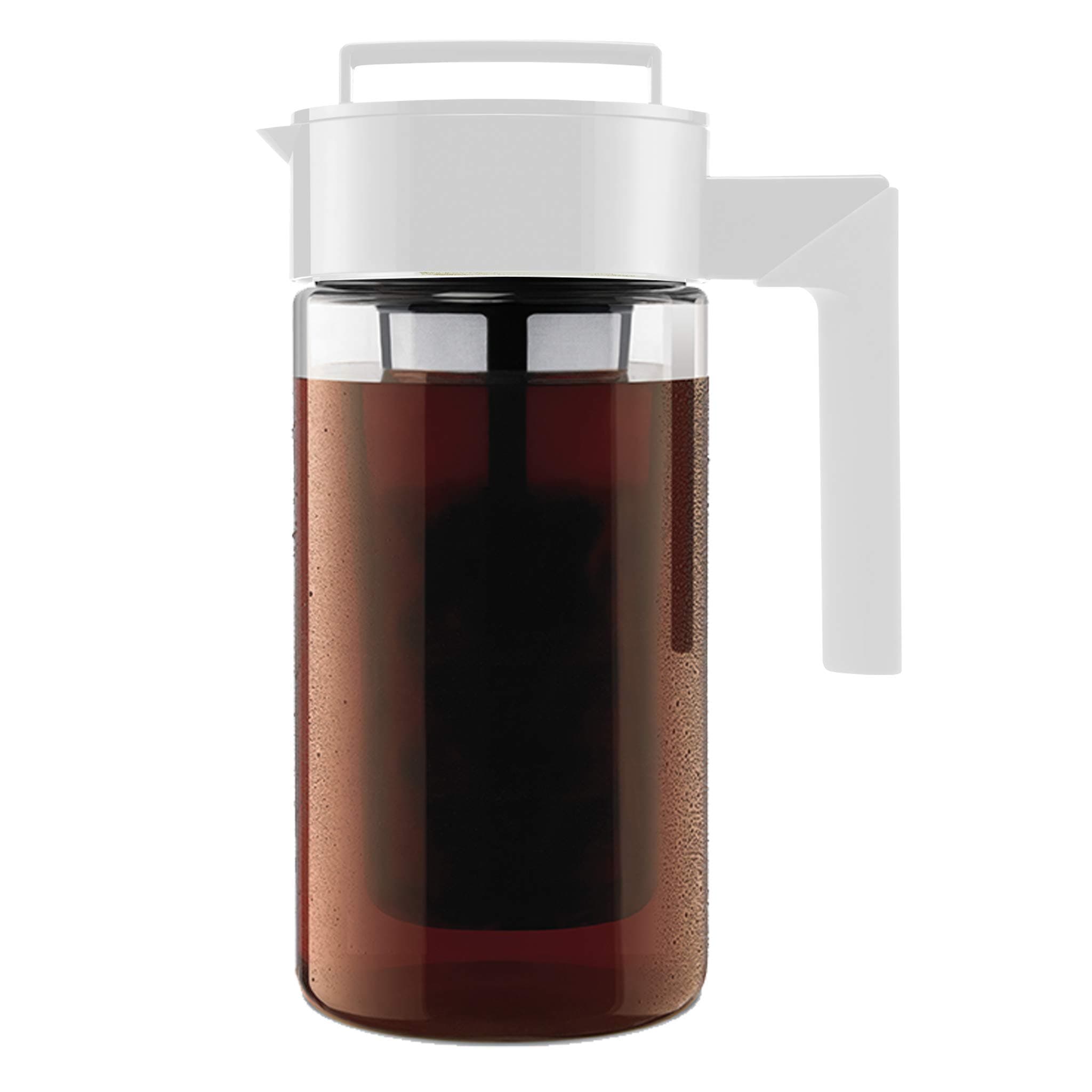 Patented Deluxe Cold Brew Coffee Maker, One Quart, White