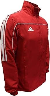 Combat Sports Light Track Jacket w/Classic 3 Stripes - Red White - Medium