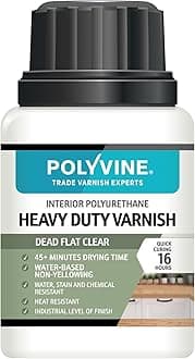 POLYVINE Quick-Dry Heavy Duty Interior Wood Varnish Dead Flat 100ml
