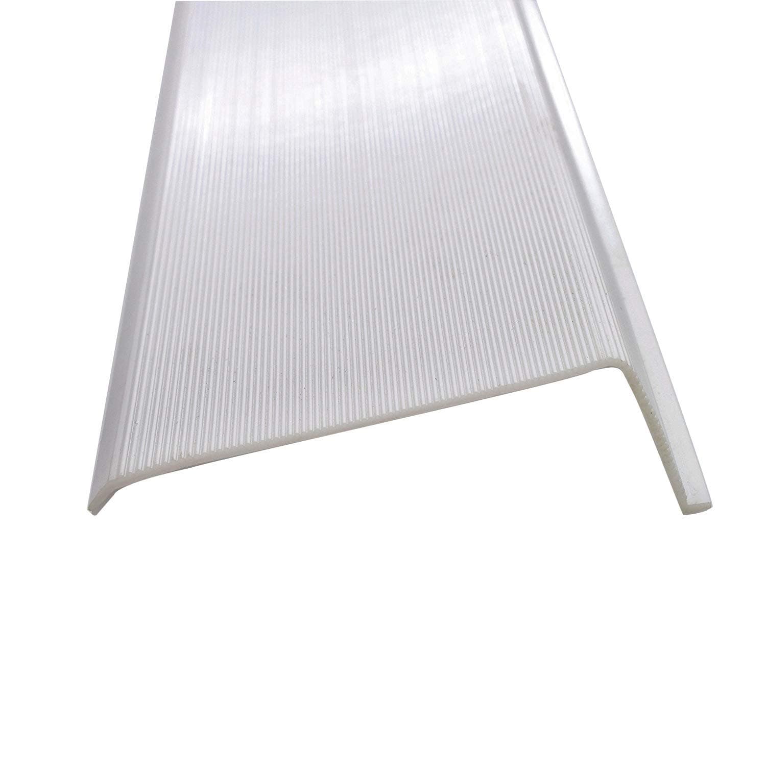 Beam Lighting Under Cabinet Light Cover Replacement | White Ribbed Acrylic Diffuser (L-Shaped, 12")